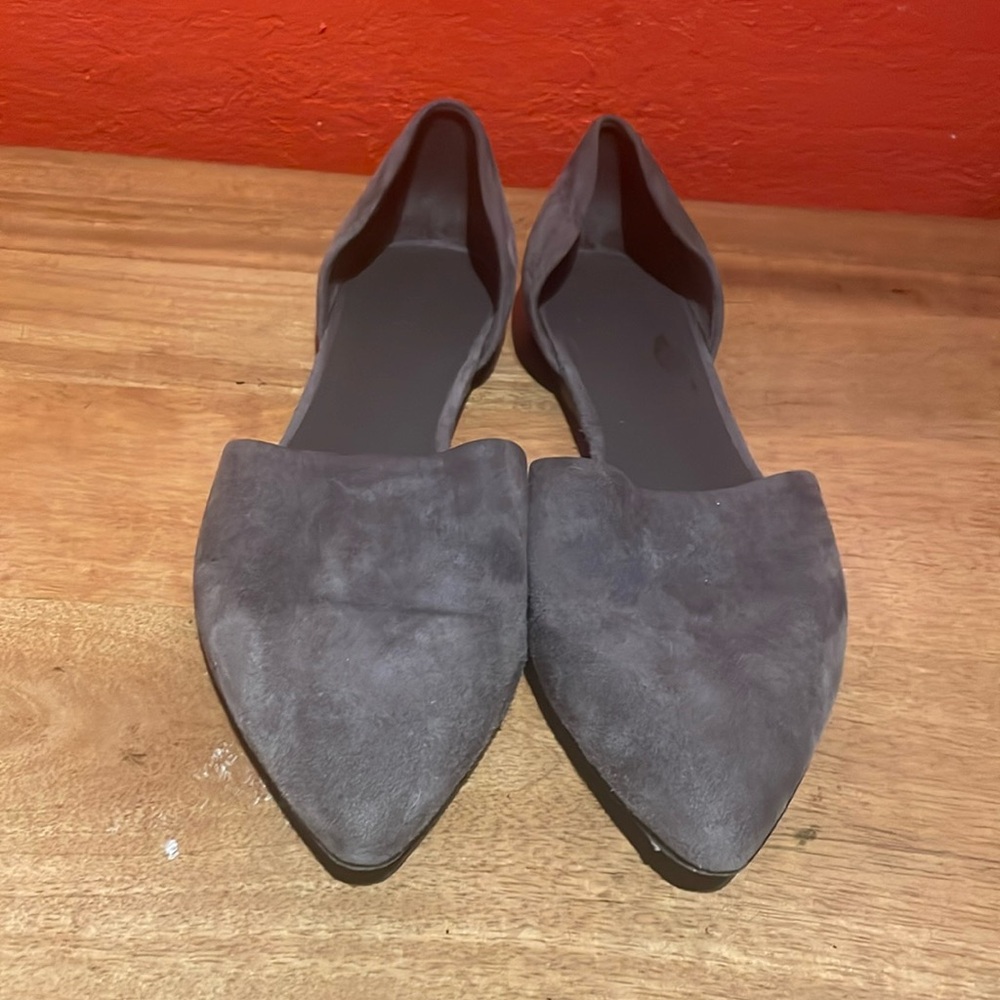 Vince Camuto Gray Suede Flats